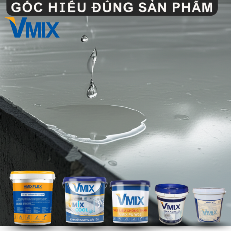Vmix LATEX – Giải Pháp Chống Thấm Đa Năng, Bền Vững Cho Mọi Công Trình