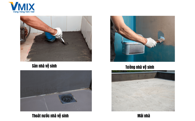 Các vị trí nên chống thấm