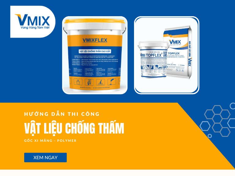 Hướng dẫn thi công vật liệu chống thấm xi măng – polymer chi tiết từ A–Z