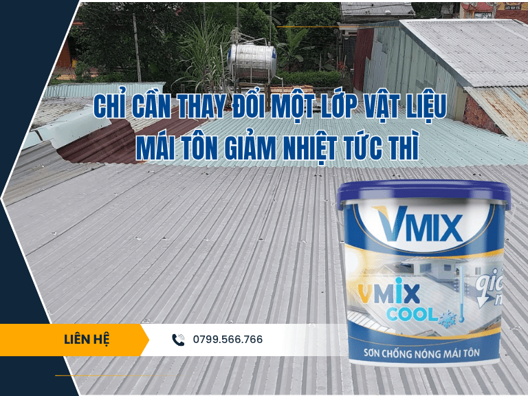 Chỉ cần thay đổi một lớp vật liệu – Mái tôn giảm nhiệt tức thì!