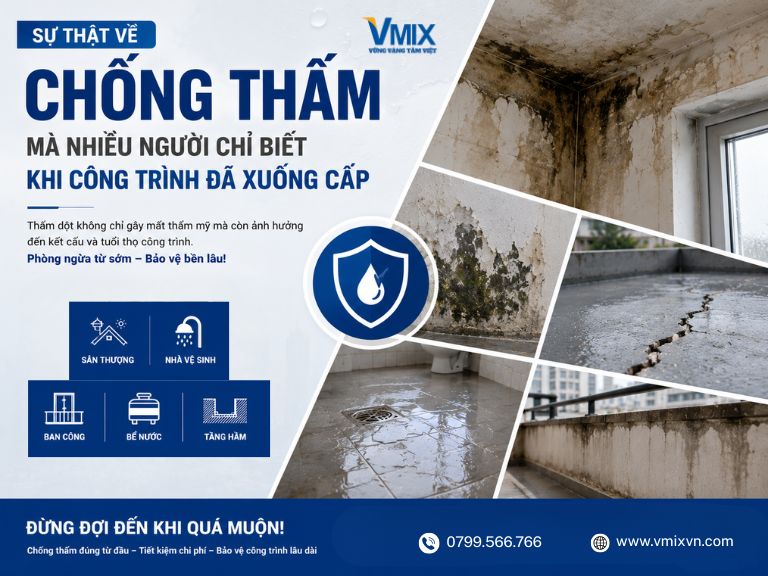 Sự thật về chống thấm mà nhiều người chỉ biết khi công trình đã xuống cấp