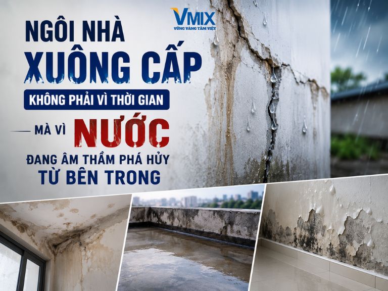 Ngôi nhà xuống cấp không phải vì thời gian – Mà vì nước đang âm thầm phá hủy từ bên trong