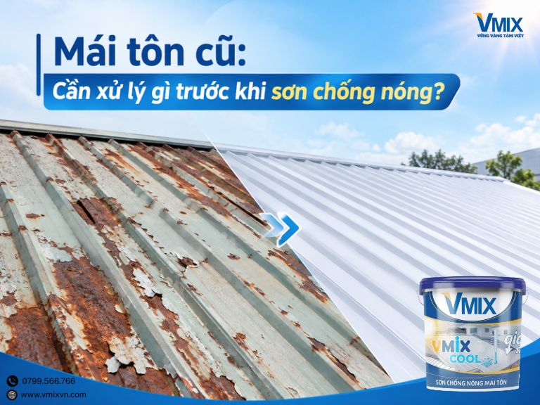 Sơn chống nóng mái tôn cũ: Có cần xử lý rỉ sét và lớp sơn bong tróc trước khi thi công?