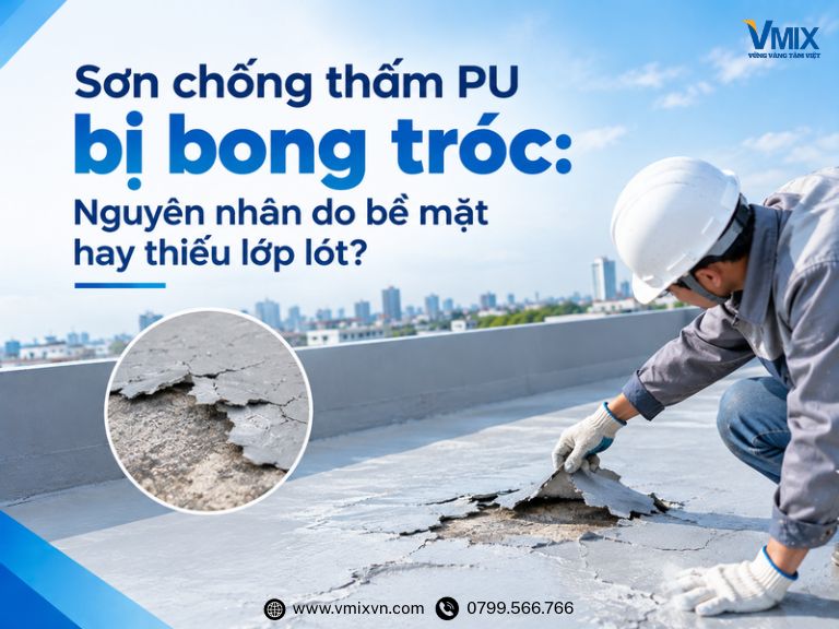 Sơn chống thấm PU bị bong tróc: Nguyên nhân do bề mặt hay thiếu lớp lót?