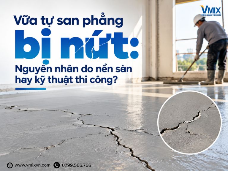 Vữa tự san phẳng bị nứt: Nguyên nhân do nền sàn hay kỹ thuật thi công?
